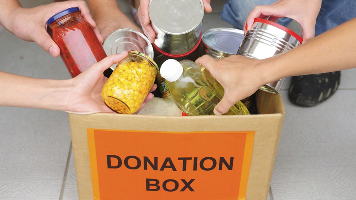 food donations box
